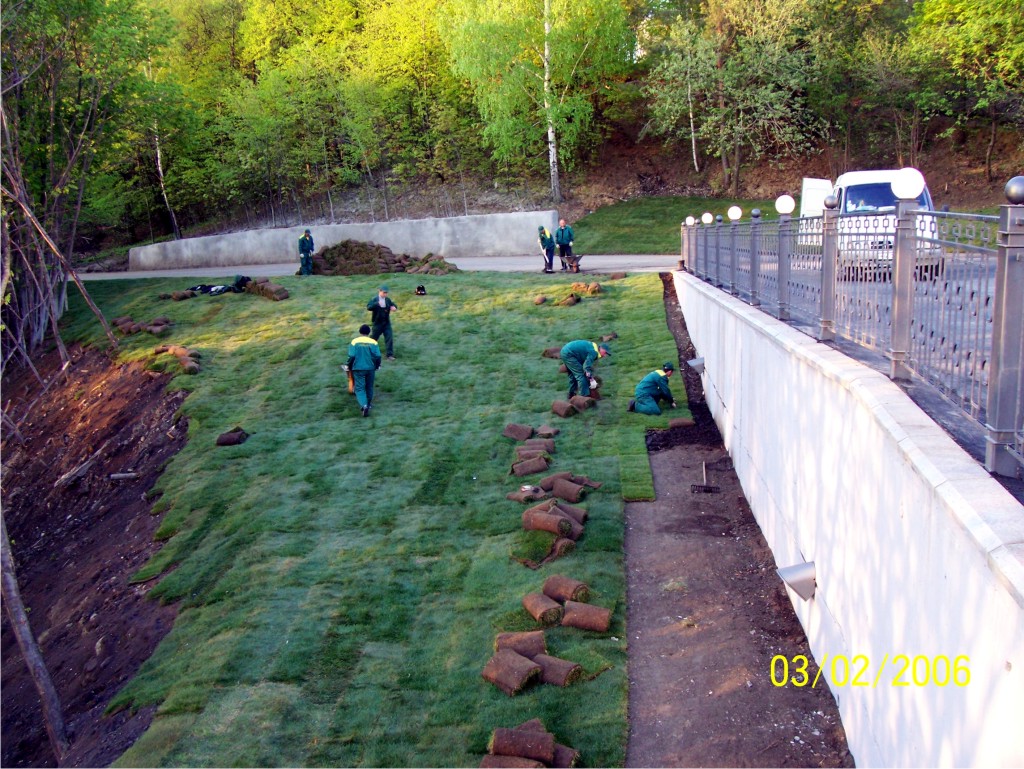 Уход за рулонным газоном Уход за рулонным газоном